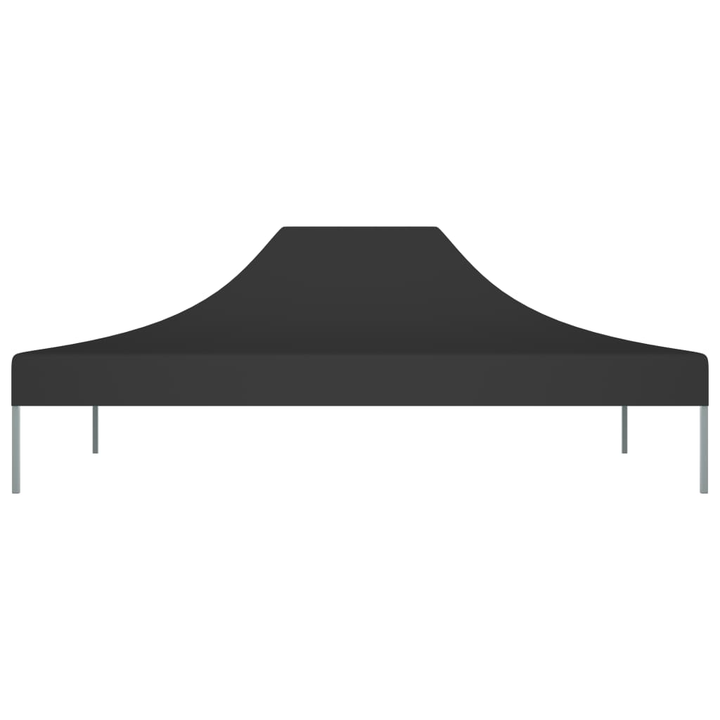 vidaXL سقف خيمة حفلات 4×3 م أسود 270 جم/م²