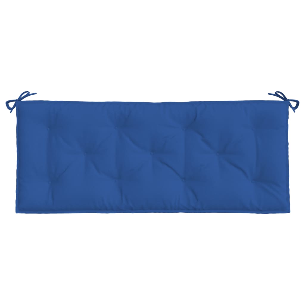 vidaXL وسادة مقعد حديقة أزرق 120×50×7 سم قماش