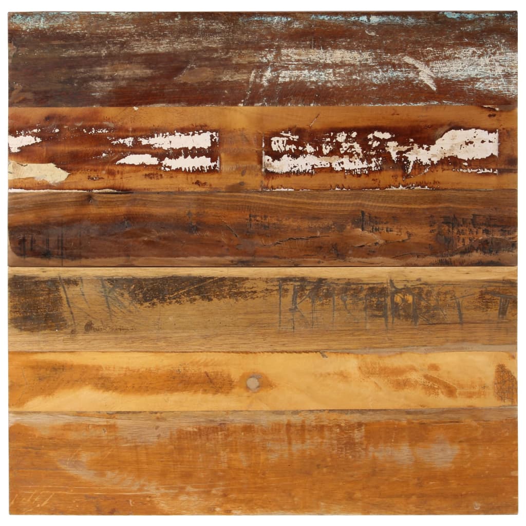 vidaXL سطح طاولة مربع 70×70 سم 15-16 ملم خشب صلب مستصلح