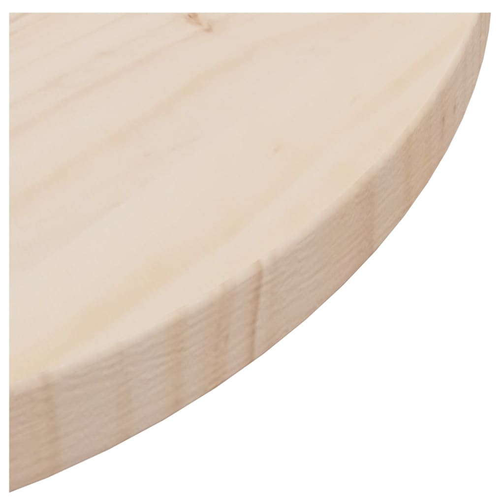 vidaXL سطح طاولة قطر 2,5x80 سم خشب صنوبر صلب