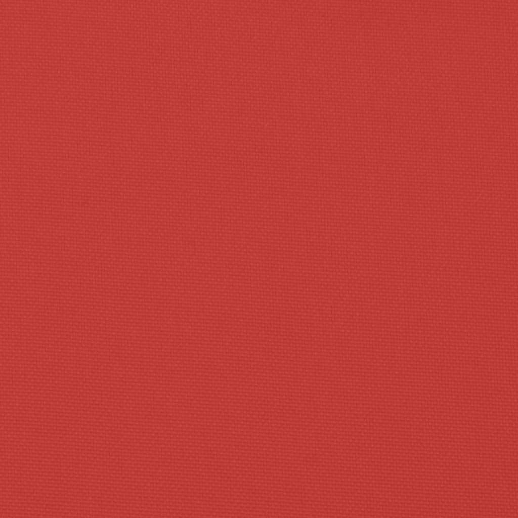 vidaXL وسائد أريكة باليت 2 قطع قماش أحمر