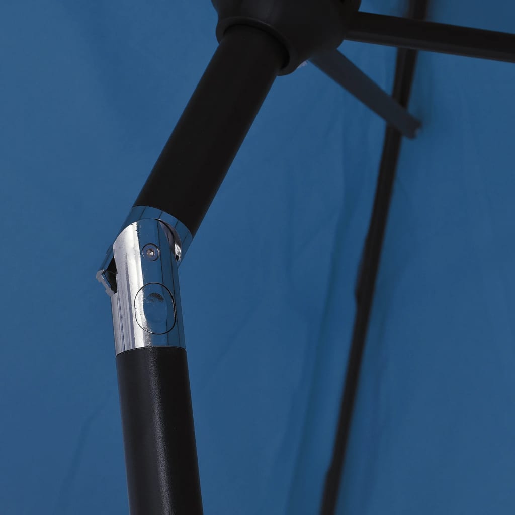 vidaXL حامل مظلة أزرق 200×211 سم ألومنيوم