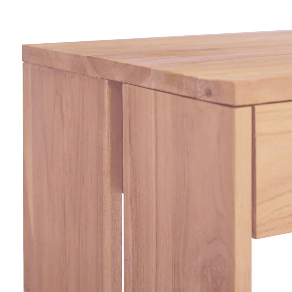 vidaXL طاولة كونسول 110×35×75 سم خشب ساج صلب