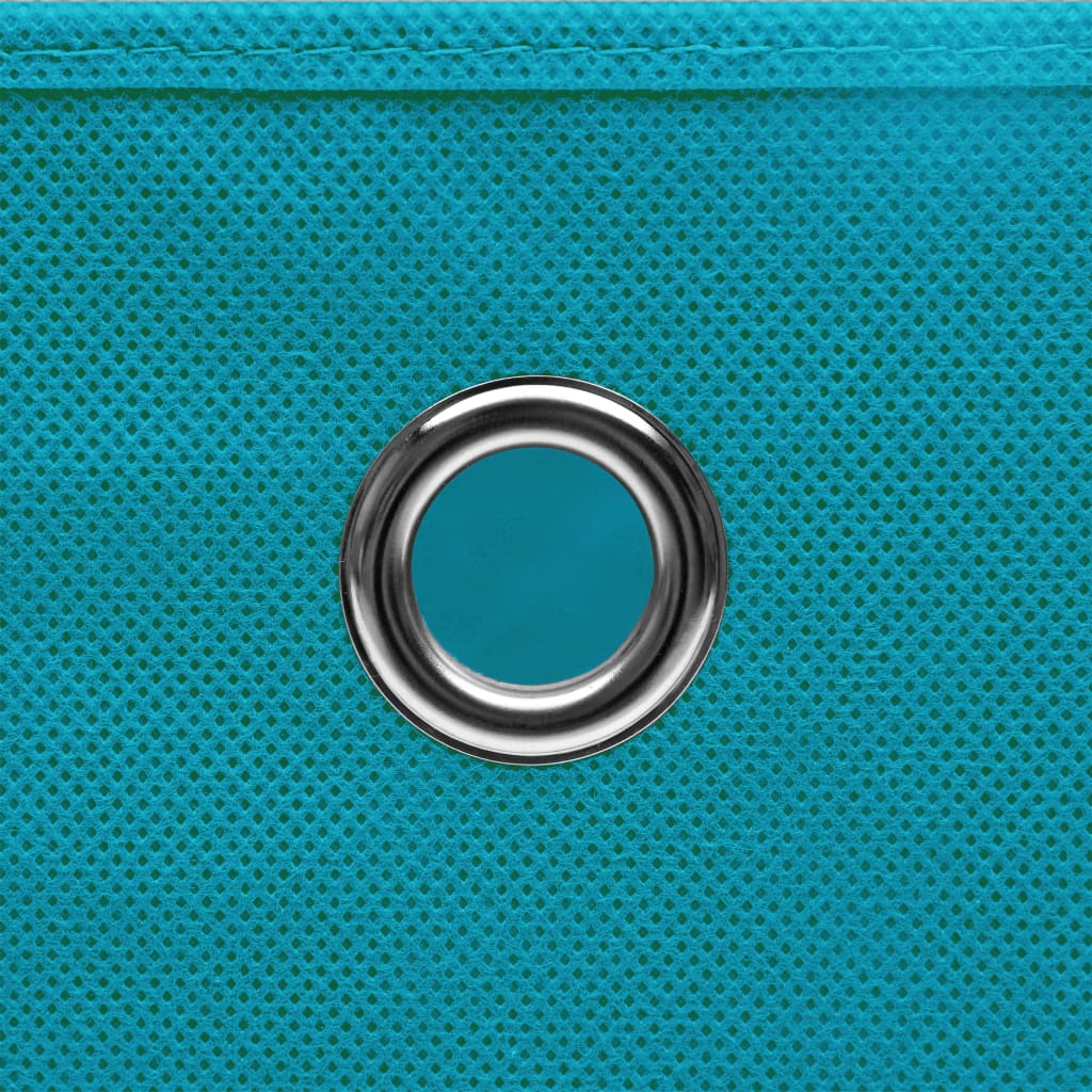 vidaXL صناديق تخزين 4 ق أزرق فاتح 32×32×32 سم قماش