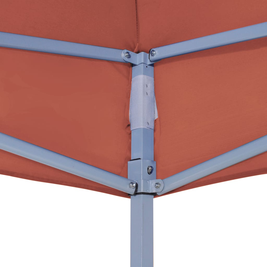 vidaXL سقف خيمة حفلات 2×2 م قرميدي 270 جم/م²