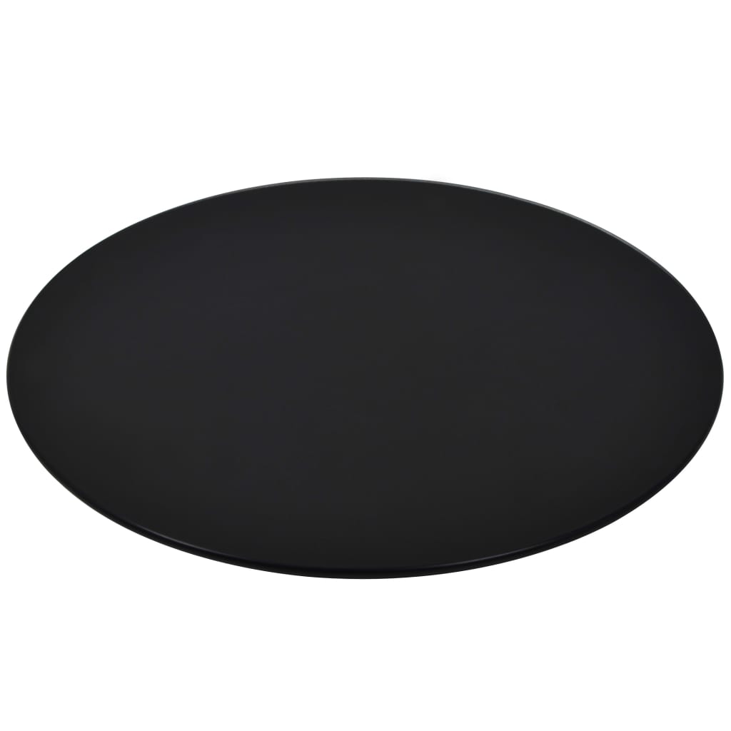 vidaXL سطح طاولة زجاج مقوى دائري 500 ملم