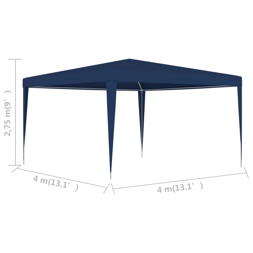 vidaXL خيمة حفلات 4×4 م أزرق