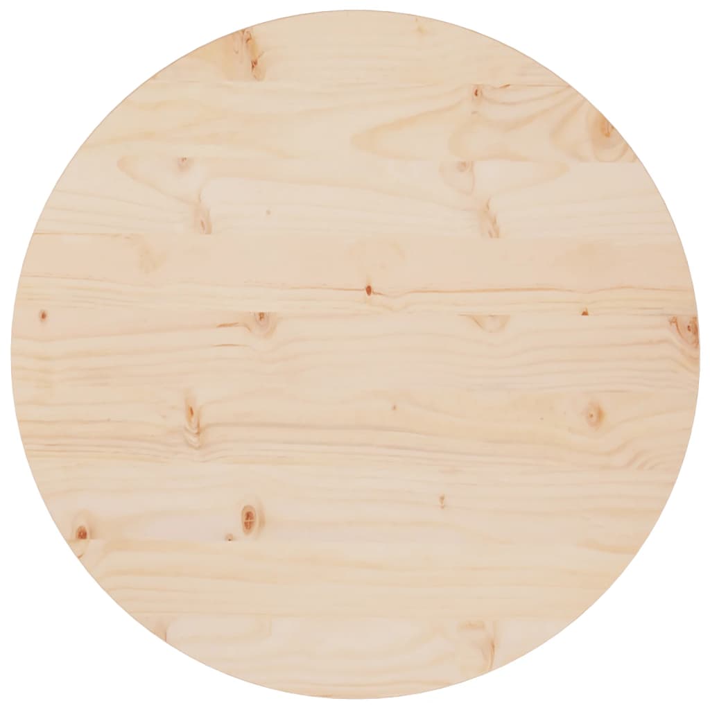 vidaXL سطح طاولة قطر 2,5x60 سم خشب صنوبر صلب