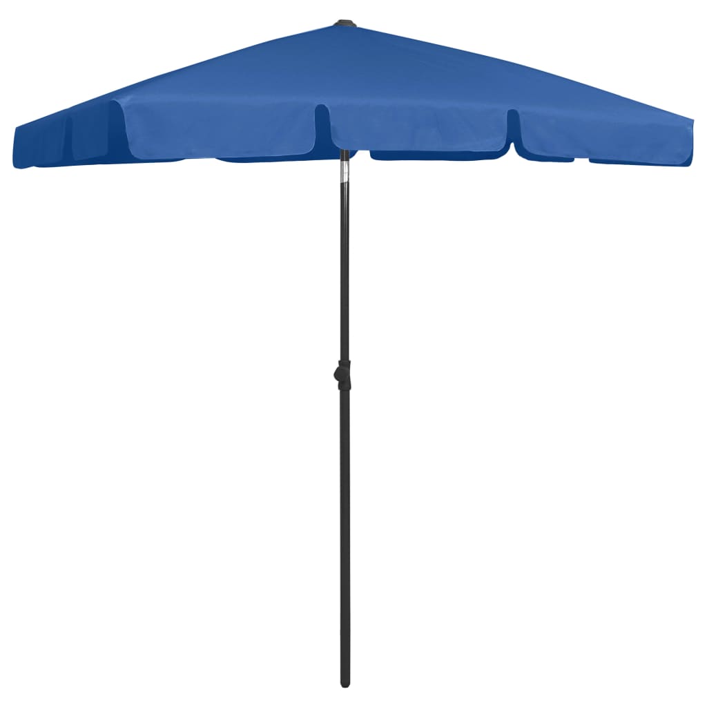 vidaXL مظلة شاطئ أزرق سماوي 180×120 سم