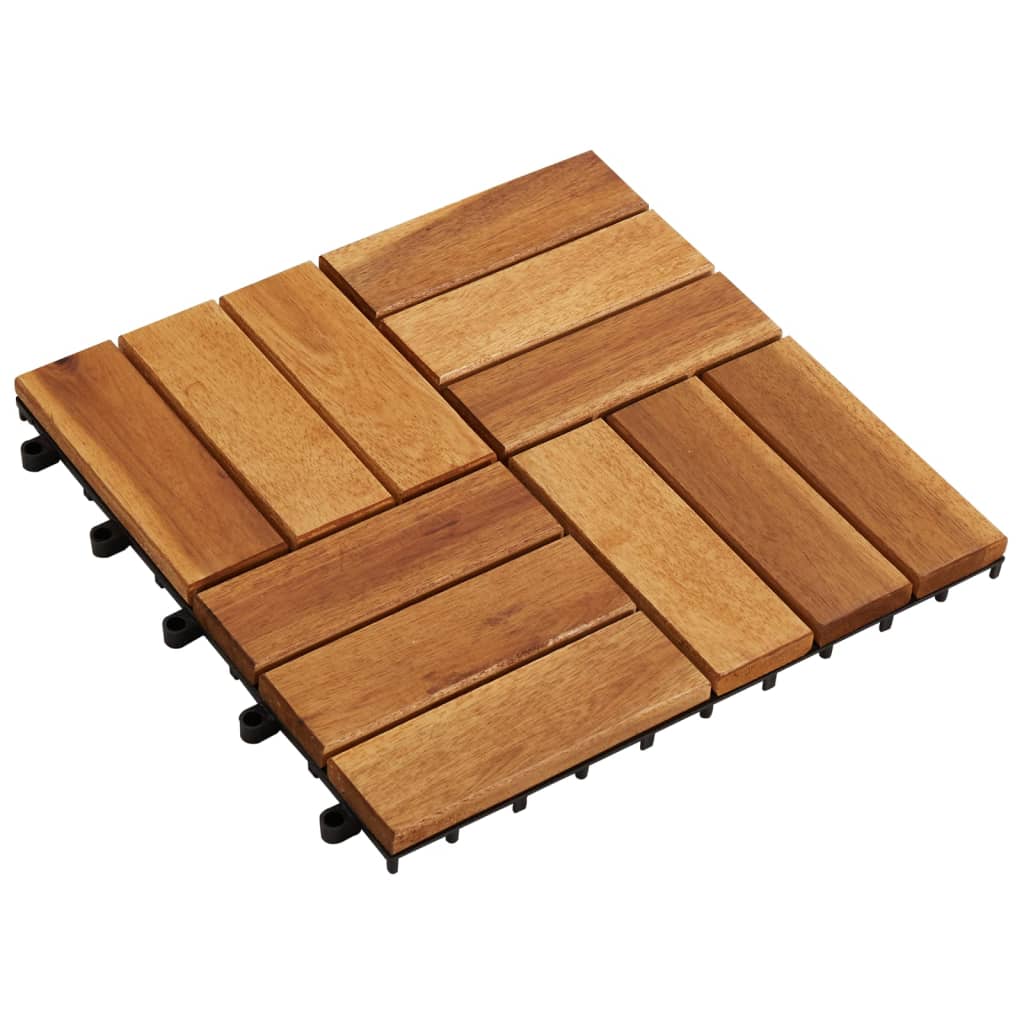 vidaXL بلاط تزيين خشب أكاسيا 10 قطع 30×30 سم