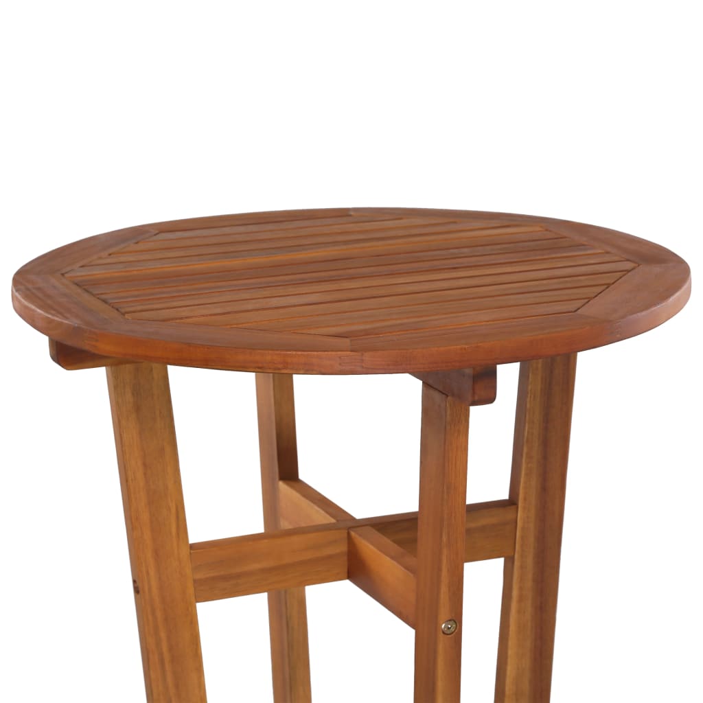 vidaXL طاولة بار 60×105 سم خشب أكاسيا صلب