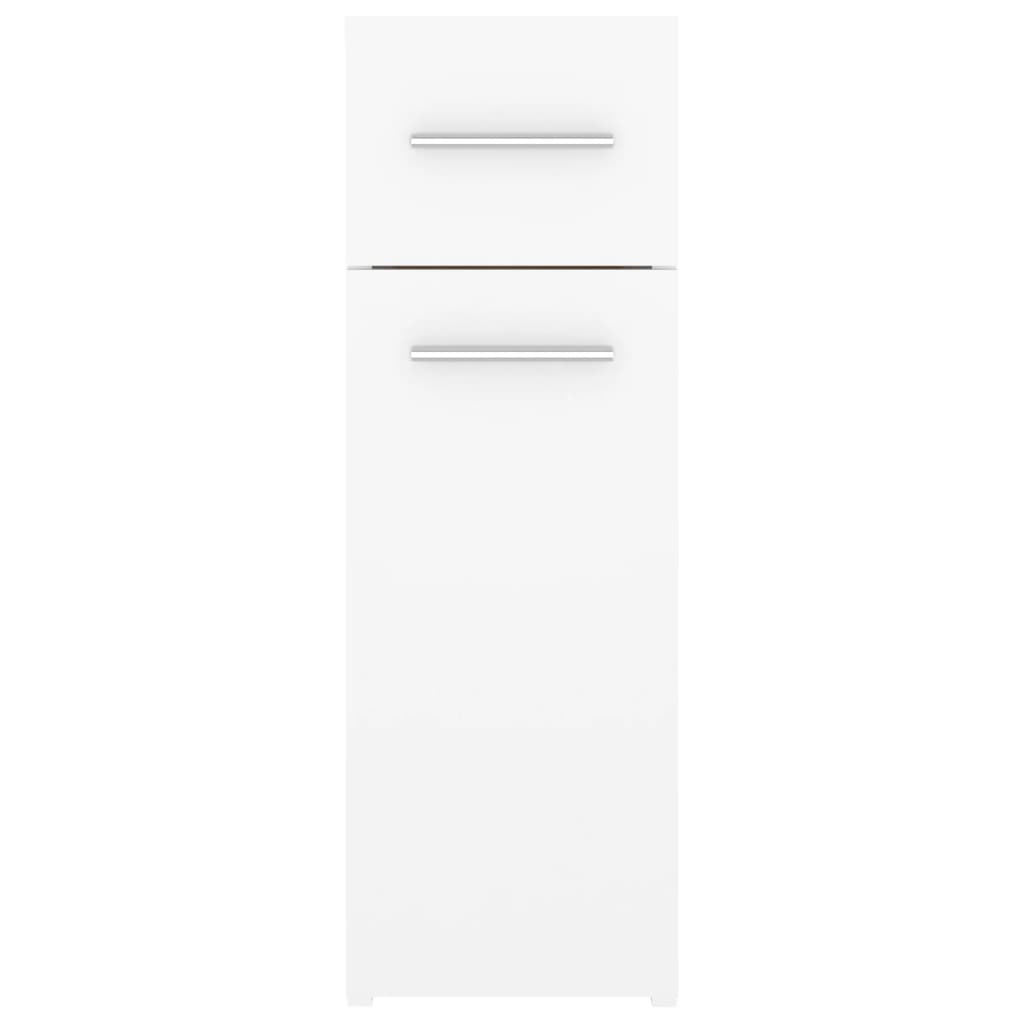 vidaXL خزانة صيدلي أبيض 20×45.5×60 سم خشب صناعي