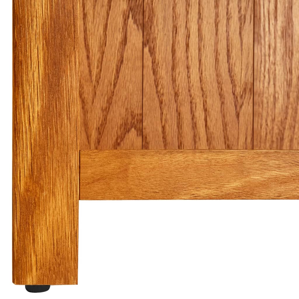vidaXL خزانة كتب ثلاث طبقات 70×22.5×82 سم خشب بلوط صلب