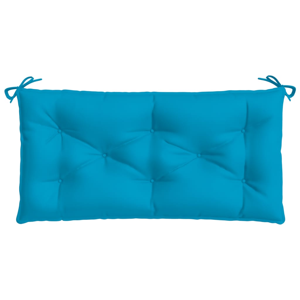 vidaXL وسادة مقعد حديقة أزرق فاتح 100×50×7 سم قماش