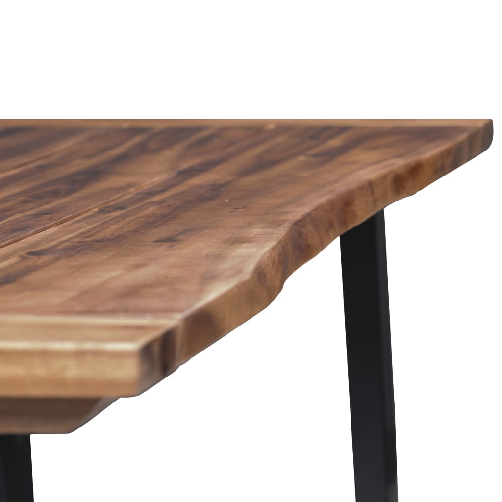 vidaXL طاولة طعام خشب أكاسيا صلب 180×90 سم