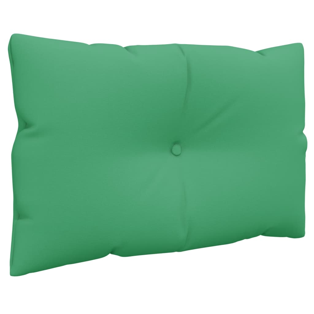 vidaXL وسائد أريكة باليت 3 قطع قماش أخضر