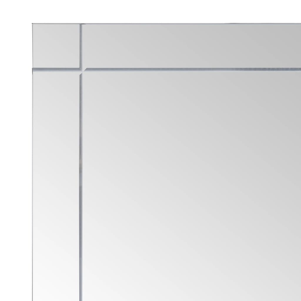 vidaXL مرآة حائطية 100×60 سم زجاج