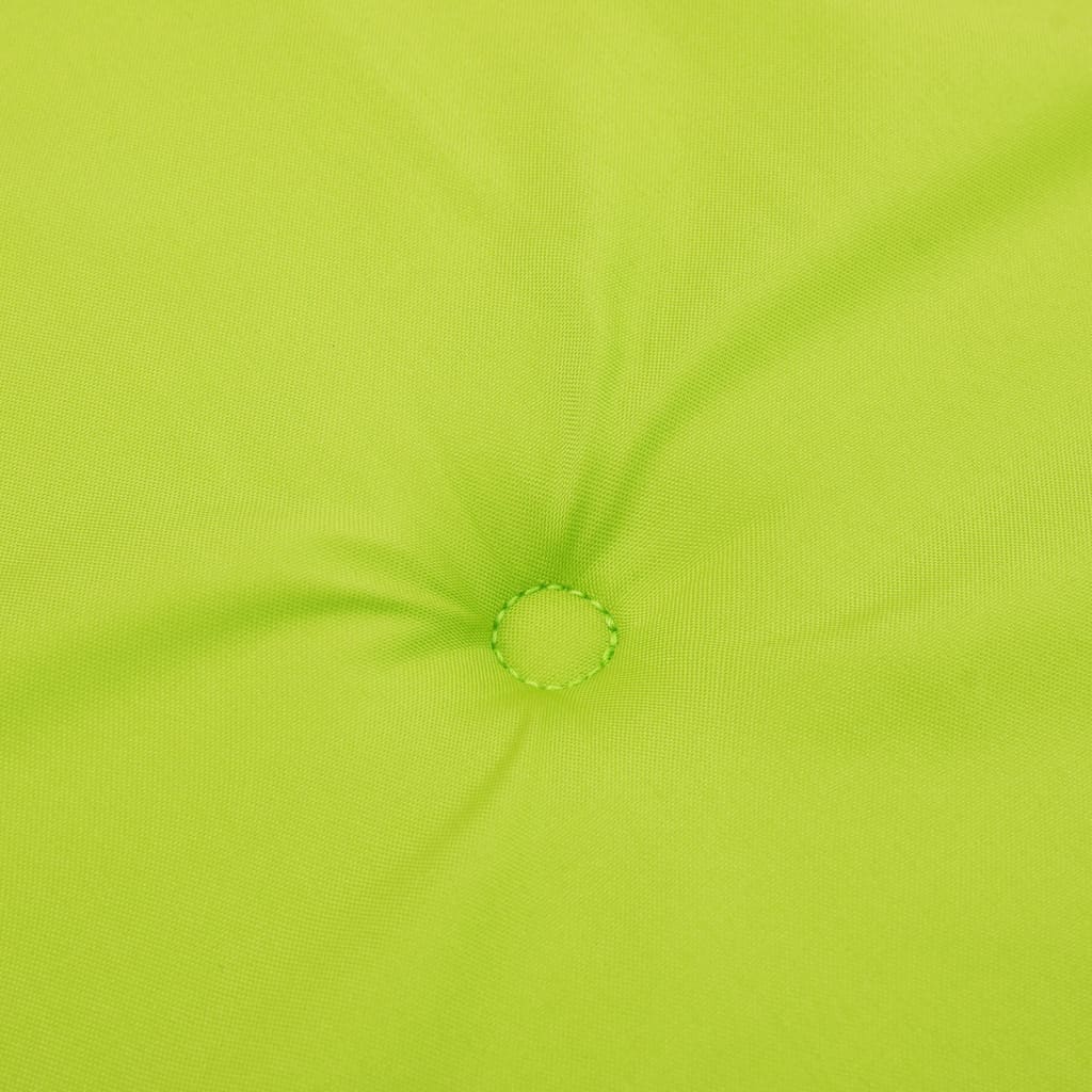 vidaXL وسادة مقعد حديقة أخضر ساطع 100×50×3 سم قماش