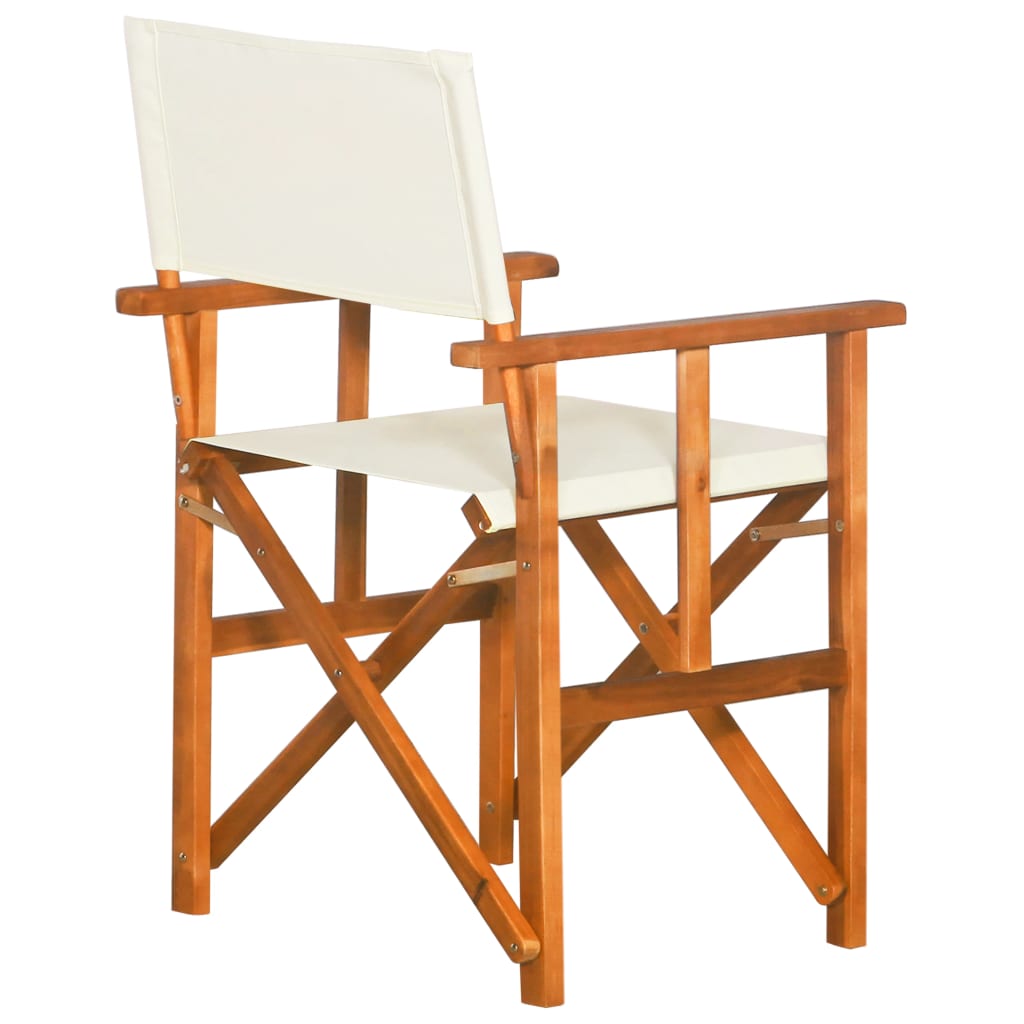 vidaXL كرسي قابل للطي خشب أكاسيا صلب