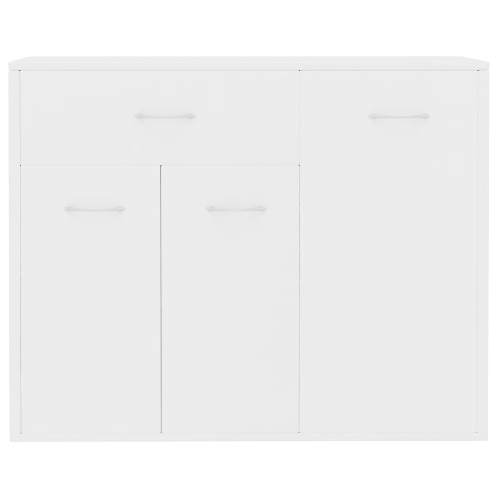 vidaXL خزانة جانبية أبيض 88×30×70 سم خشب مضغوط