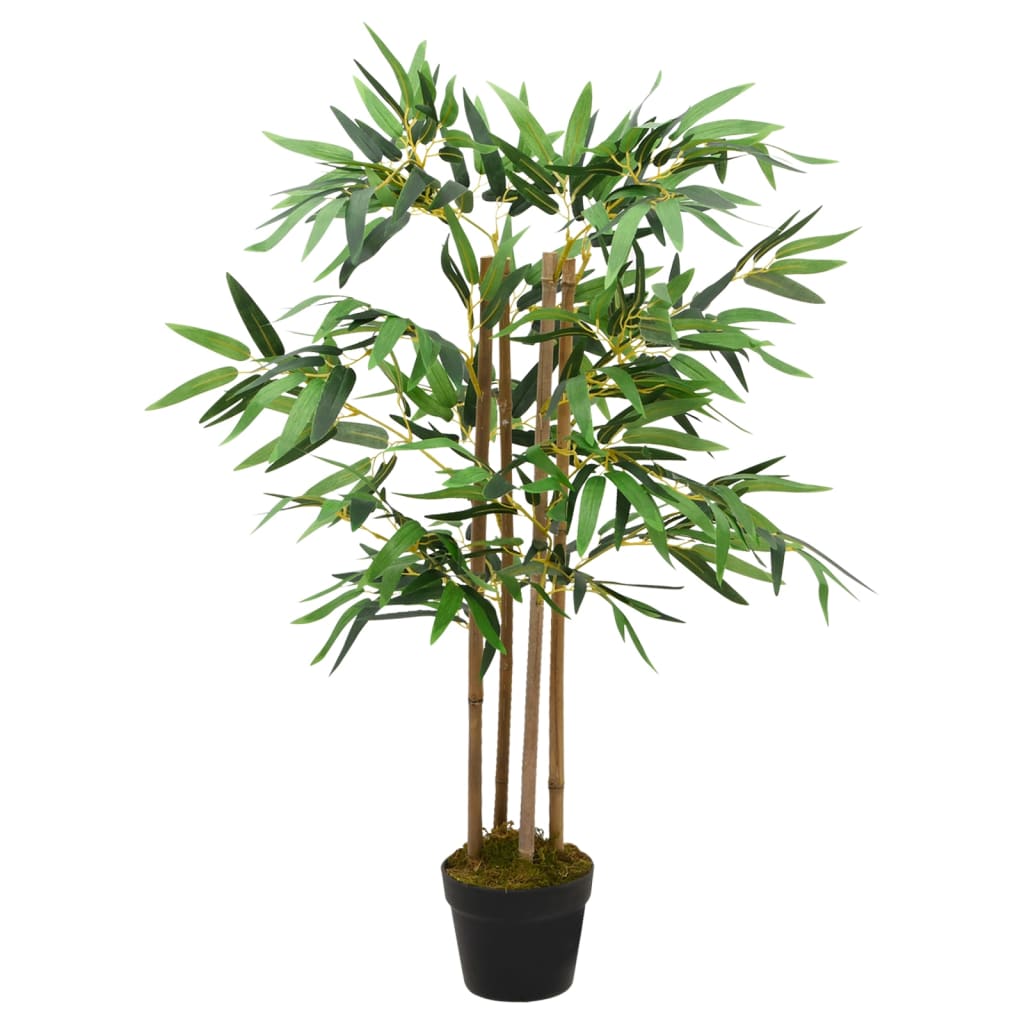 vidaXL نبات خيزران صناعي "تويجي" مع وعاء 90 سم أخضر