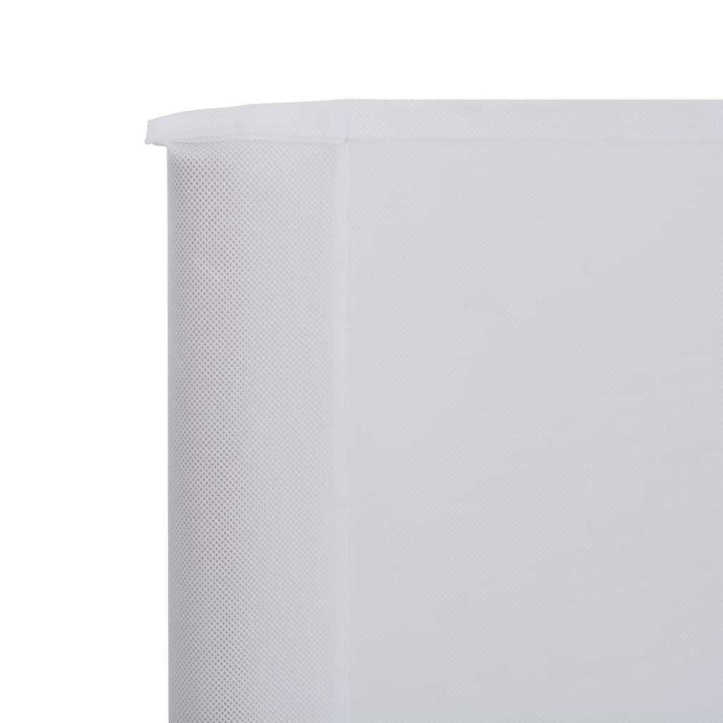vidaXL عدد 3 ألواح مصد رياح قماش 400×160 سم أبيض رملي