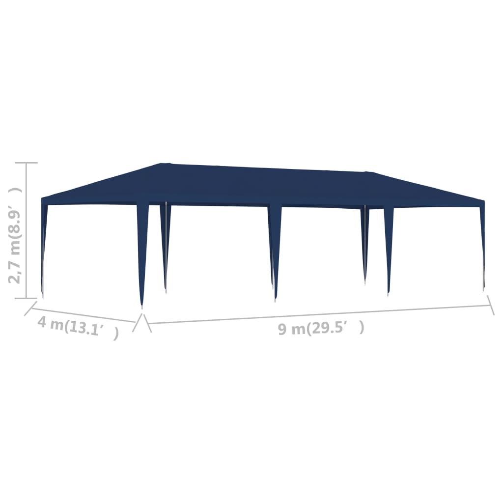 vidaXL خيمة حفلات 4×9 م أزرق