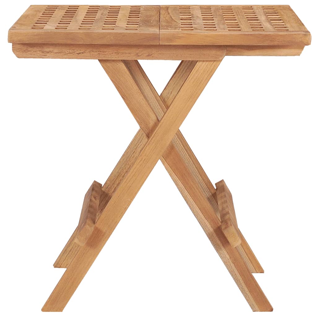 vidaXL حديقة طاولة قابلة للطي 50×50×50 سم خشب ساج صلب
