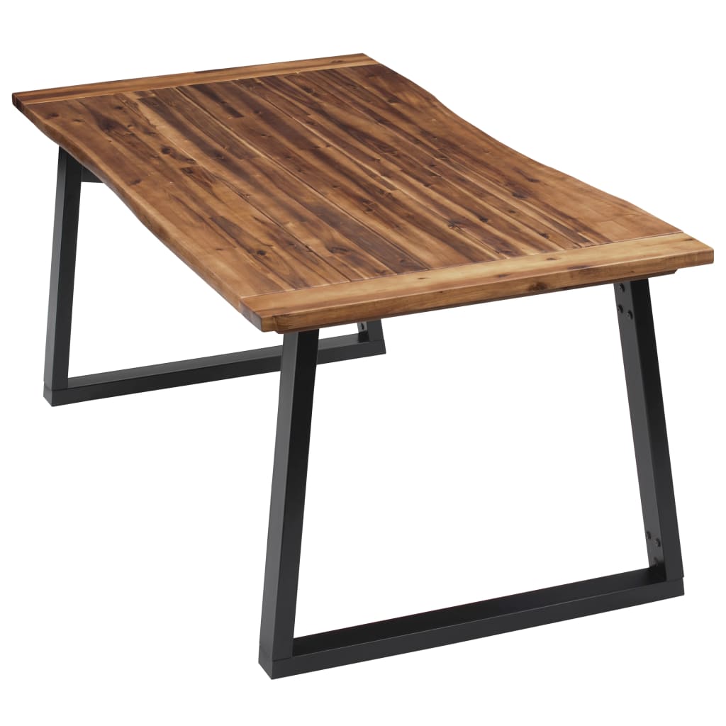 vidaXL طاولة طعام خشب أكاسيا صلب 180×90 سم
