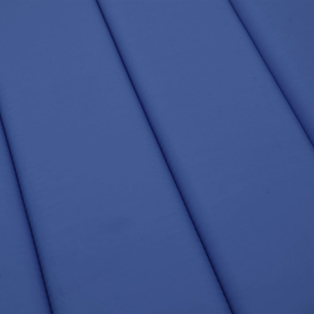 vidaXL وسادة كرسي تشمس أزرق ملكي 200×50×3 سم قماش