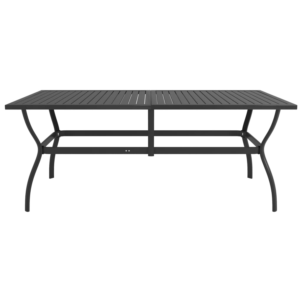 vidaXL طاولة حديقة أنثراسيت 190×80×72 سم فولاذ