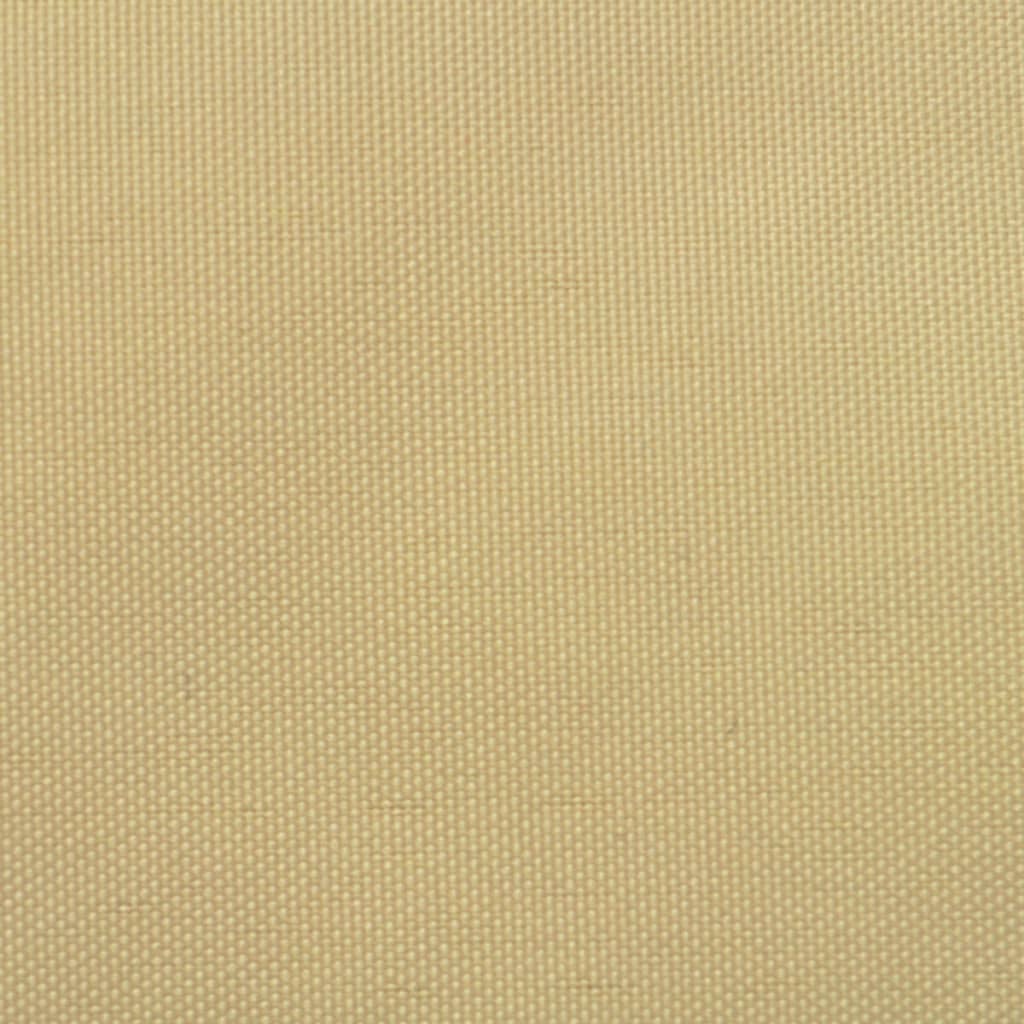 vidaXL مظلة شراعية قماش أكسفورد مربعة الشكل 3.6×3.6 سم بيج