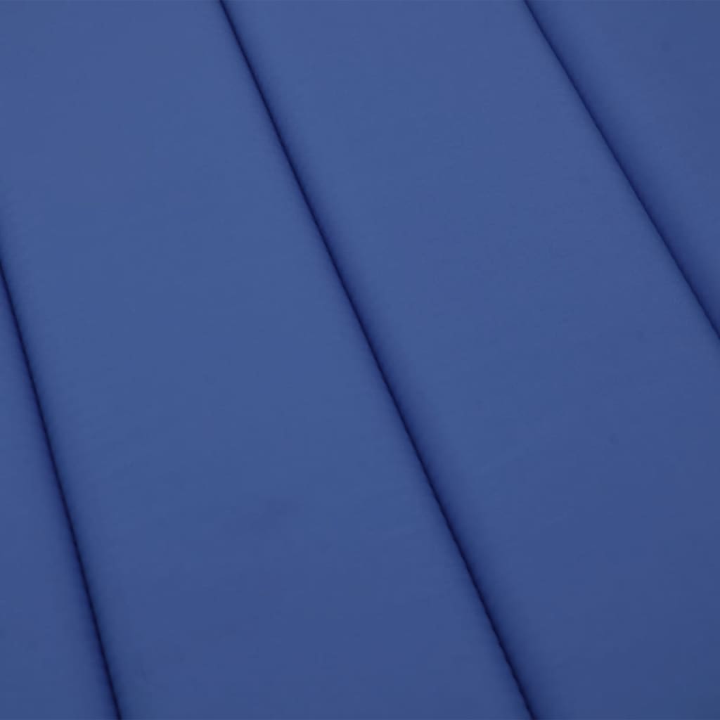 vidaXL وسادة كرسي تشمس أزرق ملكي 200×60×3 سم قماش