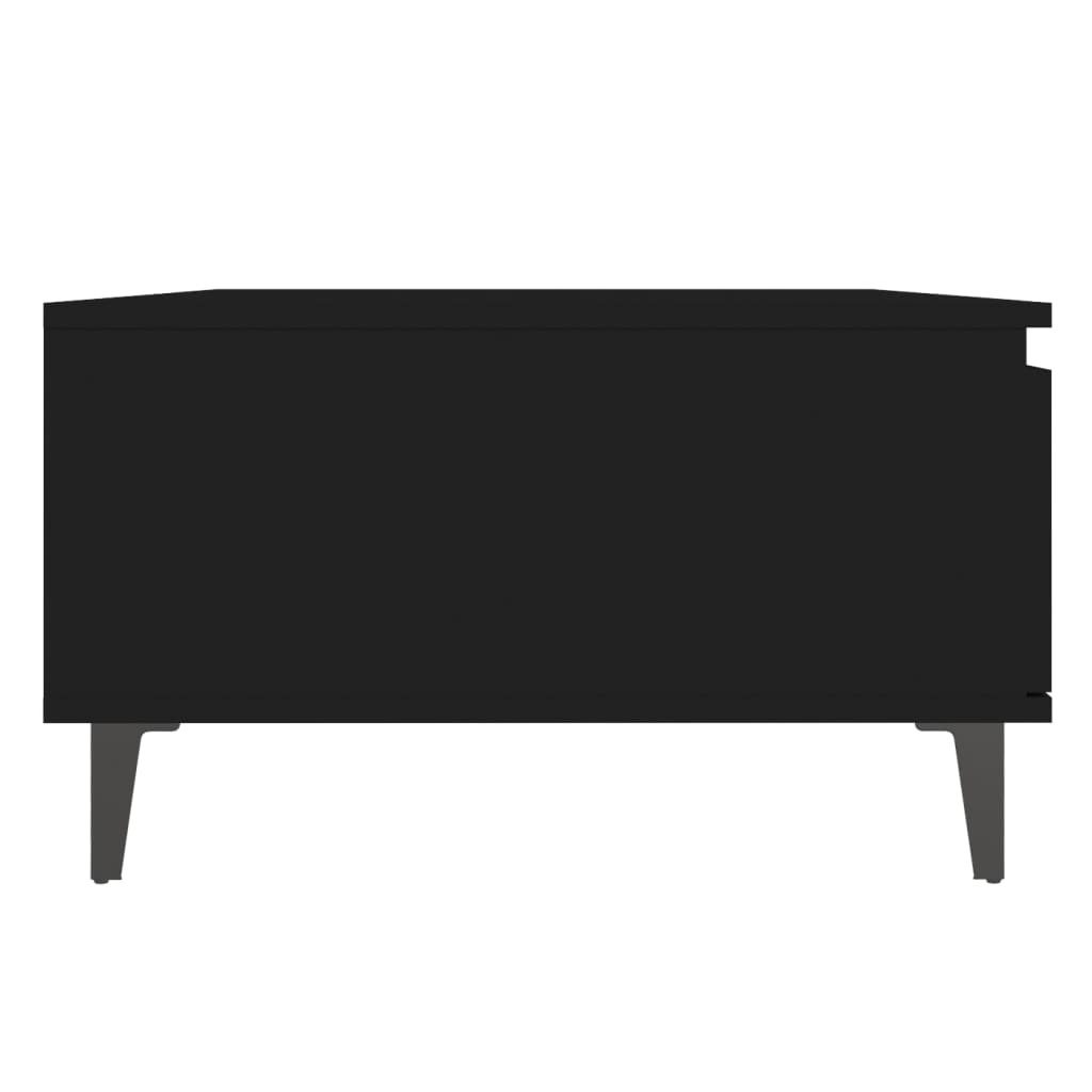 vidaXL طاولة قهوة أسود 90×60×35 سم خشب صناعي