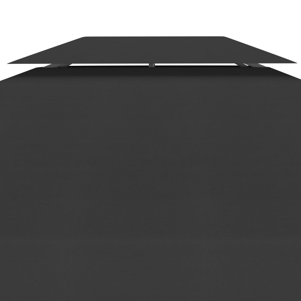 vidaXL غطاء جازيبو علوي ذو طبقتين 310 جرام/م² 4×3 م أسود