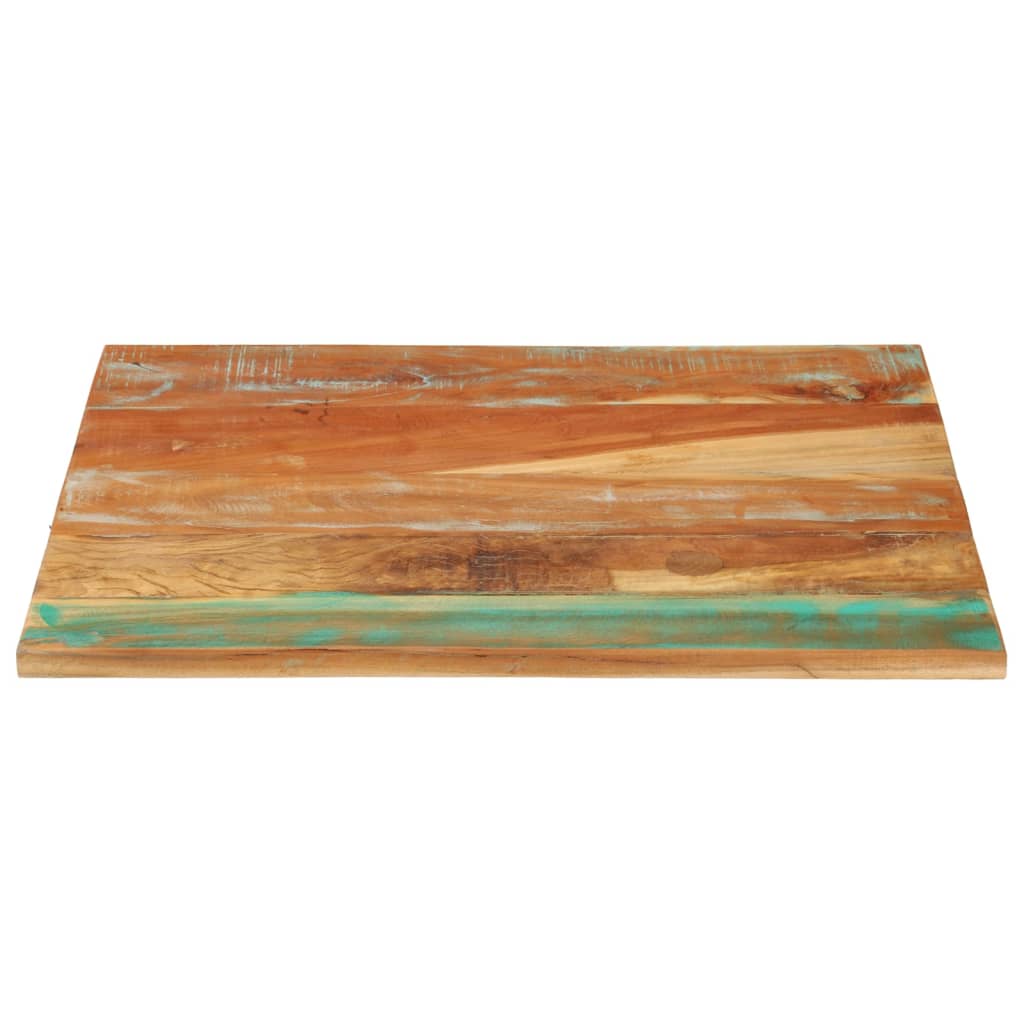 vidaXL سطح طاولة مستطيل 70×80 سم 25-27 ملم خشب صلب مستصلح