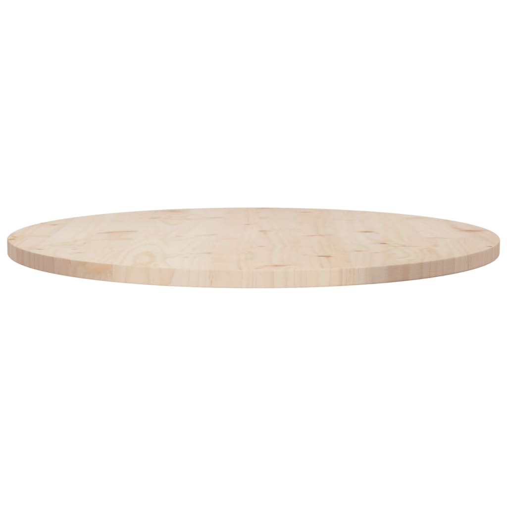 vidaXL سطح طاولة قطر 2,5x80 سم خشب صنوبر صلب