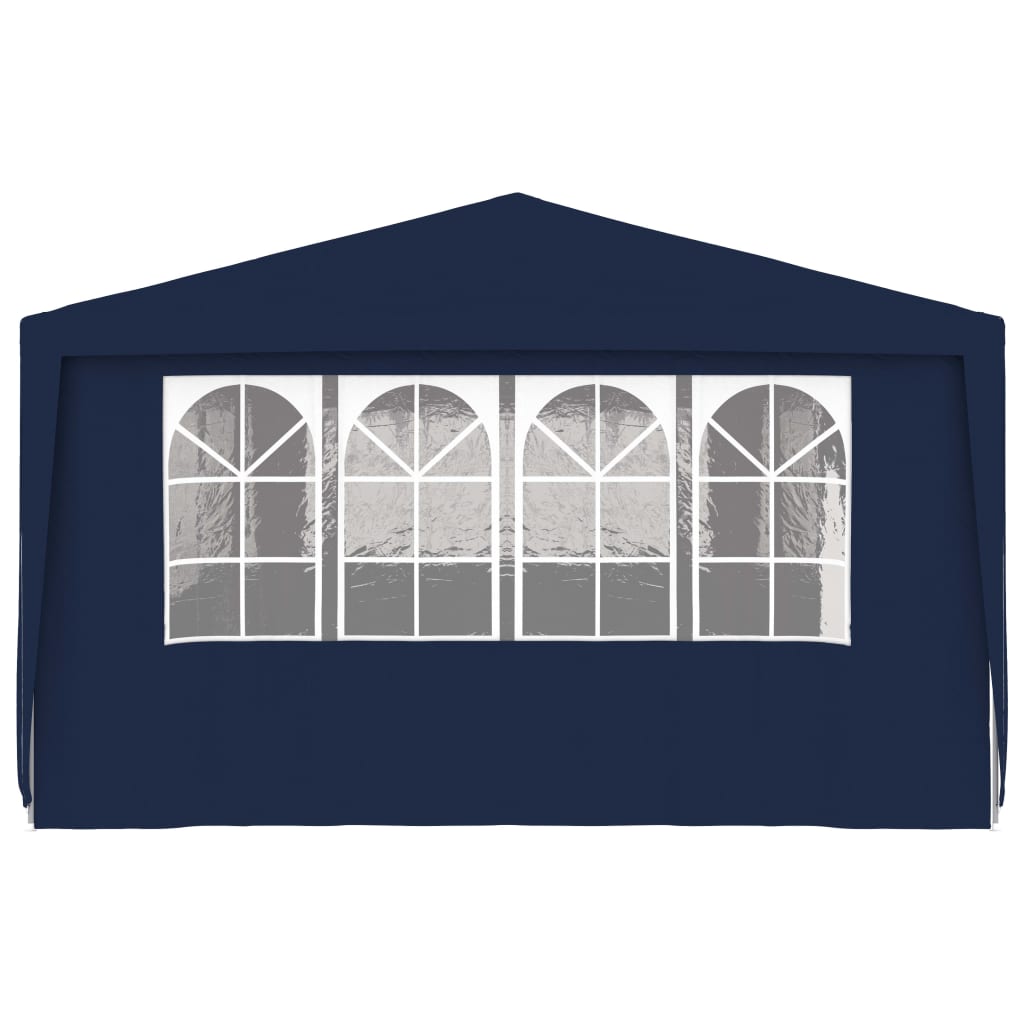 vidaXL خيمة حفلات احترافية بجدران جانبية 4×9 م أزرق 90 جم/م²