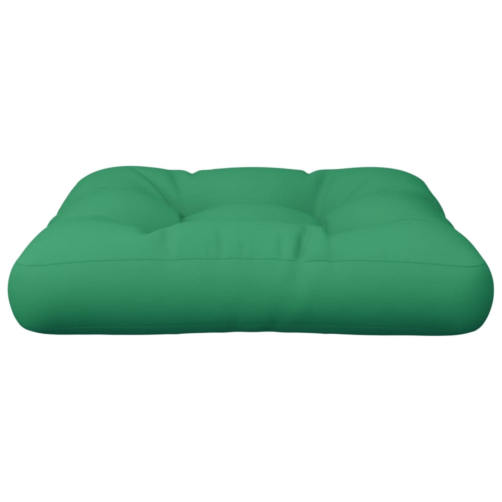 vidaXL وسادة أريكة طبلية أخضر 60×60×10 سم