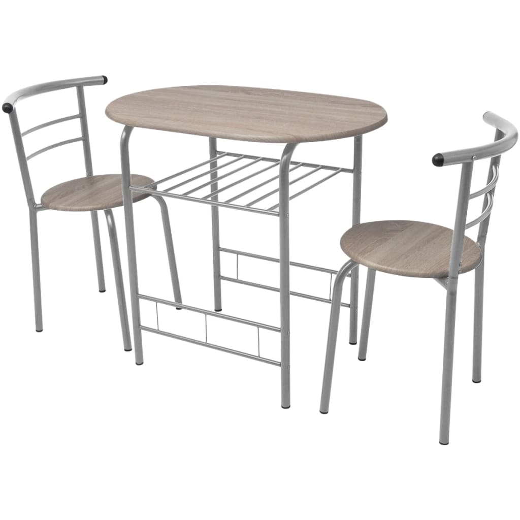 vidaXL طقم طاولة وكراسي بار للإفطار خشب MDF
