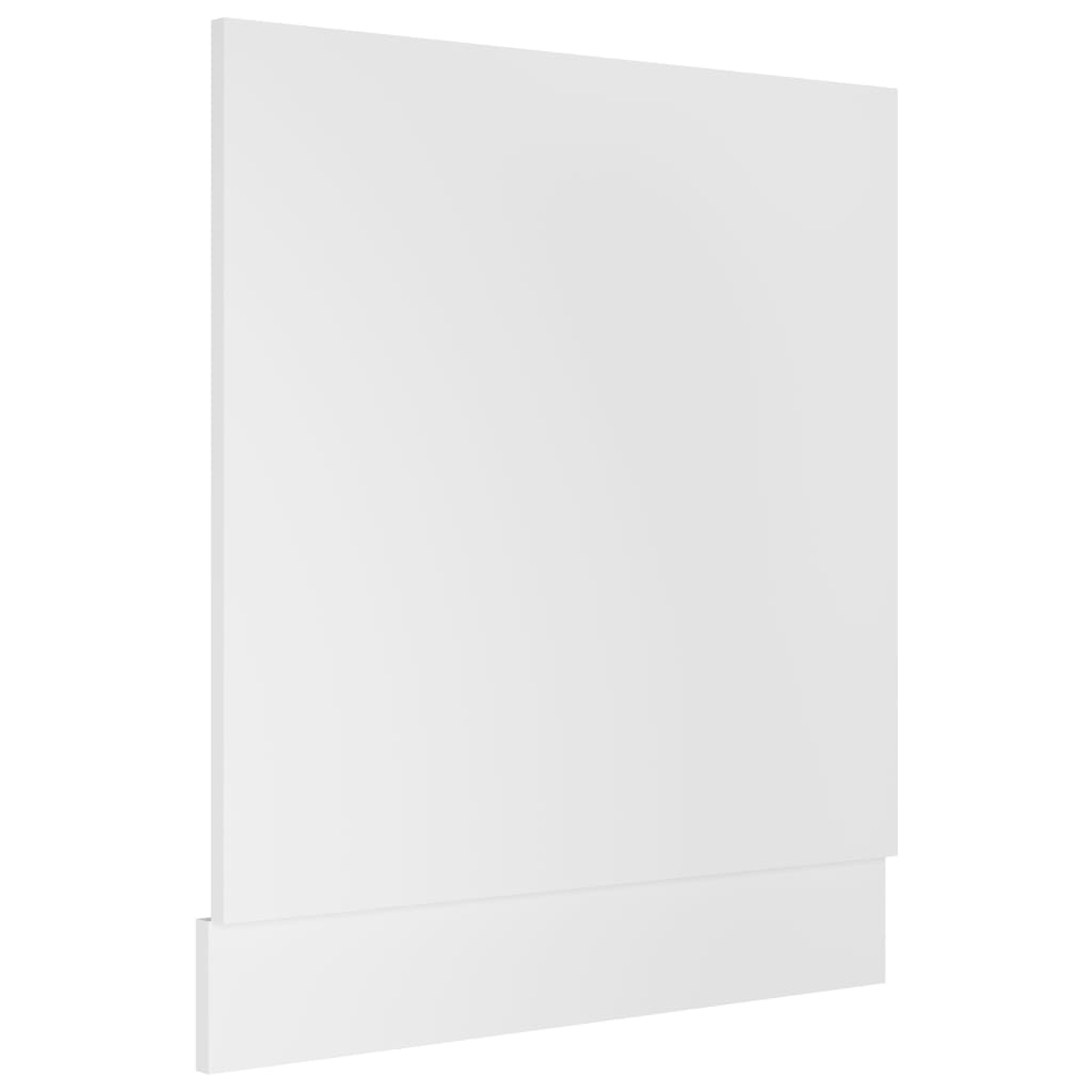 vidaXL لوحة غسالة صحون أبيض 59.5×3×67 خشب حبيبي
