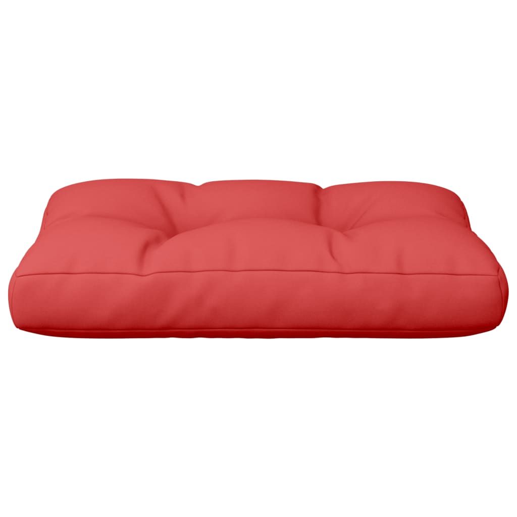 vidaXL وسادة أريكة طبلية أحمر 60×40×10 سم