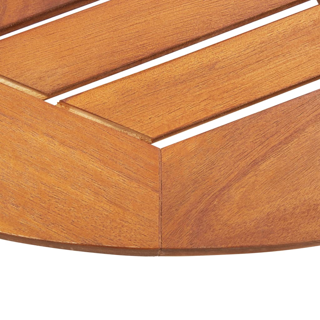 vidaXL طاولة حديقة قابلة للطي 90×75 سم خشب أكاسيا صلب