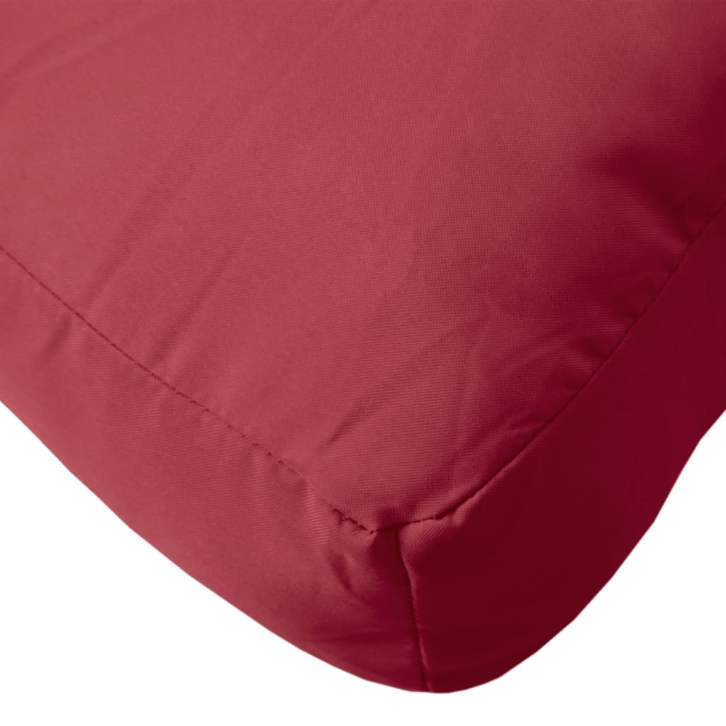 vidaXL وسادة أريكة طبلية أحمر خمري 120×40×10 سم