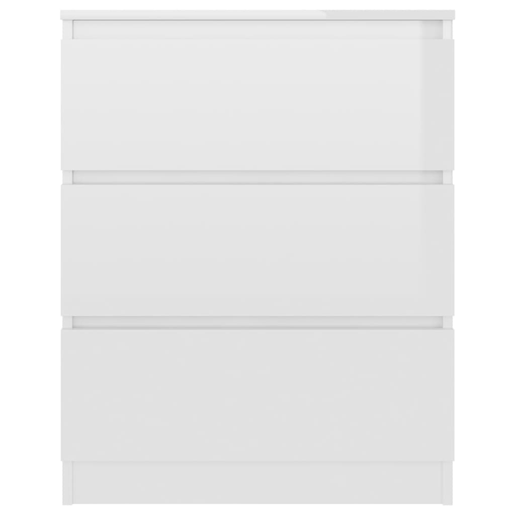 vidaXL 805092 vidaXL Sideboard High Gloss White 60x35x76 cm Chipboard (AU/US only)