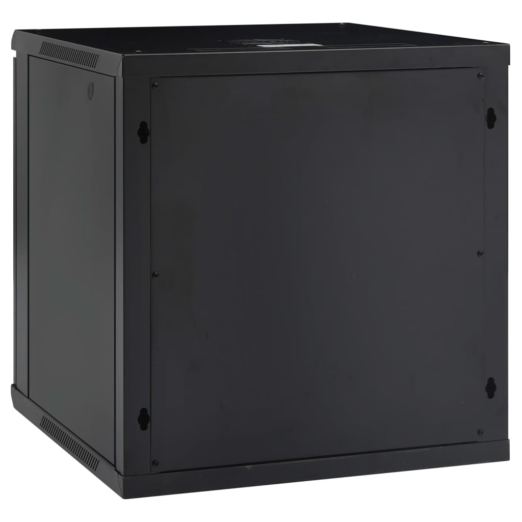 vidaXL خزانة شبكة 12U مثبتة على الحائط نوع IP20 مقاس 19 بوصة 600×600×640 ملم