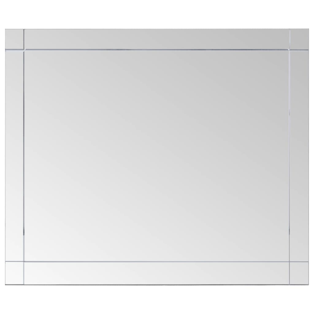 vidaXL مرآة حائطية 80×60 سم زجاج
