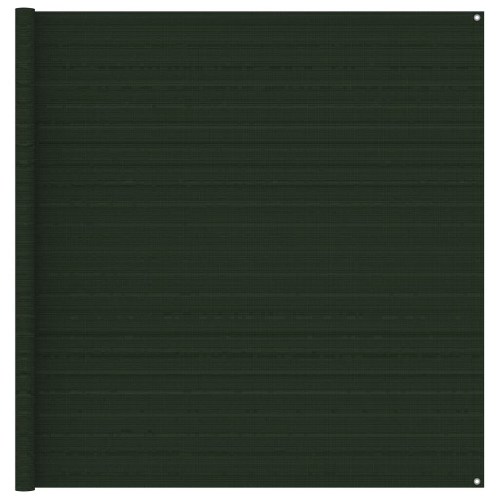 vidaXL سجادة خيمة 200×400 سم أخضر غامق