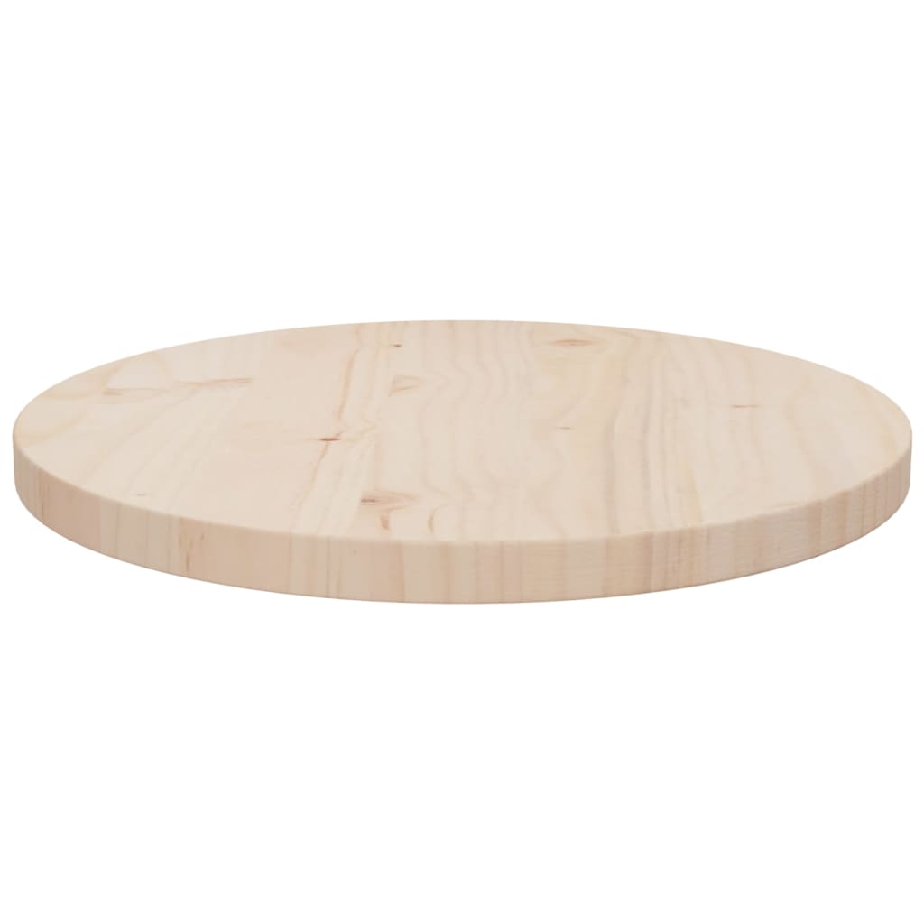 vidaXL سطح طاولة قطر 2,5x40 سم خشب صنوبر صلب