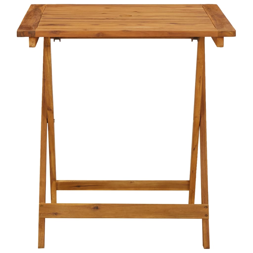 vidaXL طاولة حديقة قابلة للطي 70×70×75 سم خشب أكاسيا صلب
